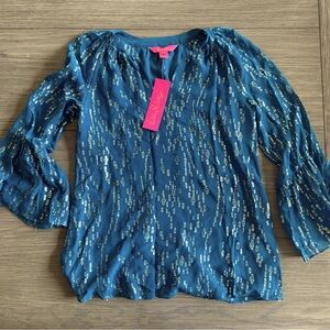 LILLY PULITZER silk blouse - XXS - NWT